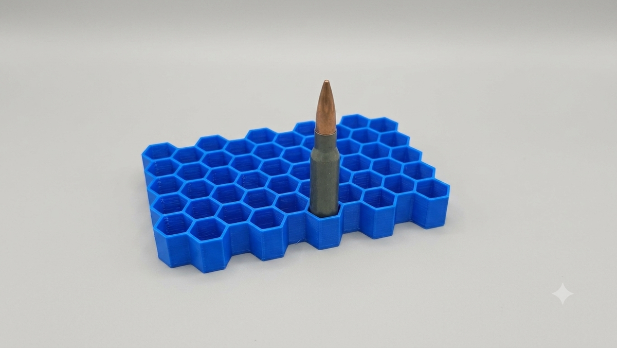 50 Round Reloading Tray Block .308 6.5 Creedmoor .30-06 6mm BR etc Choice of Colour