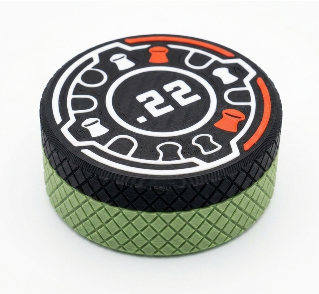 .22 Airgun pellet storage container tin