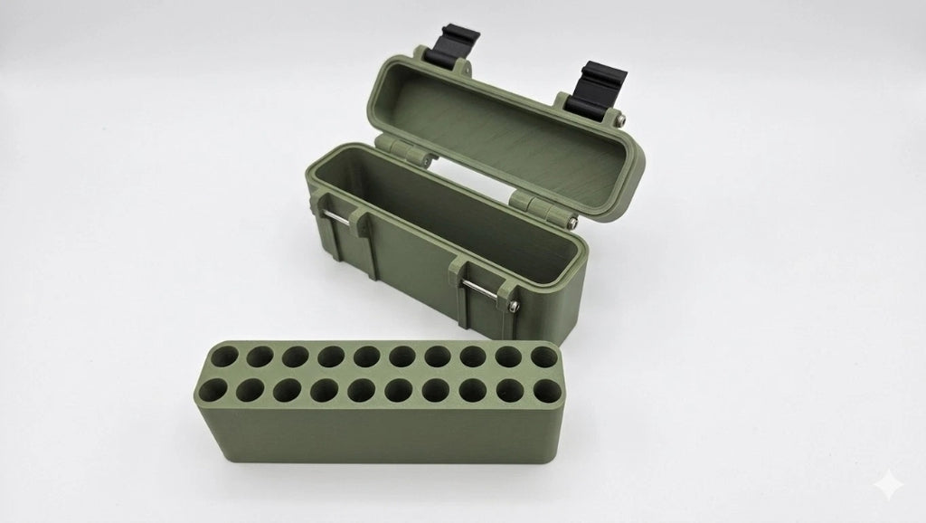 .222 Remington 20-Round Ammo Box with Removable Tray & SS Hardware UK