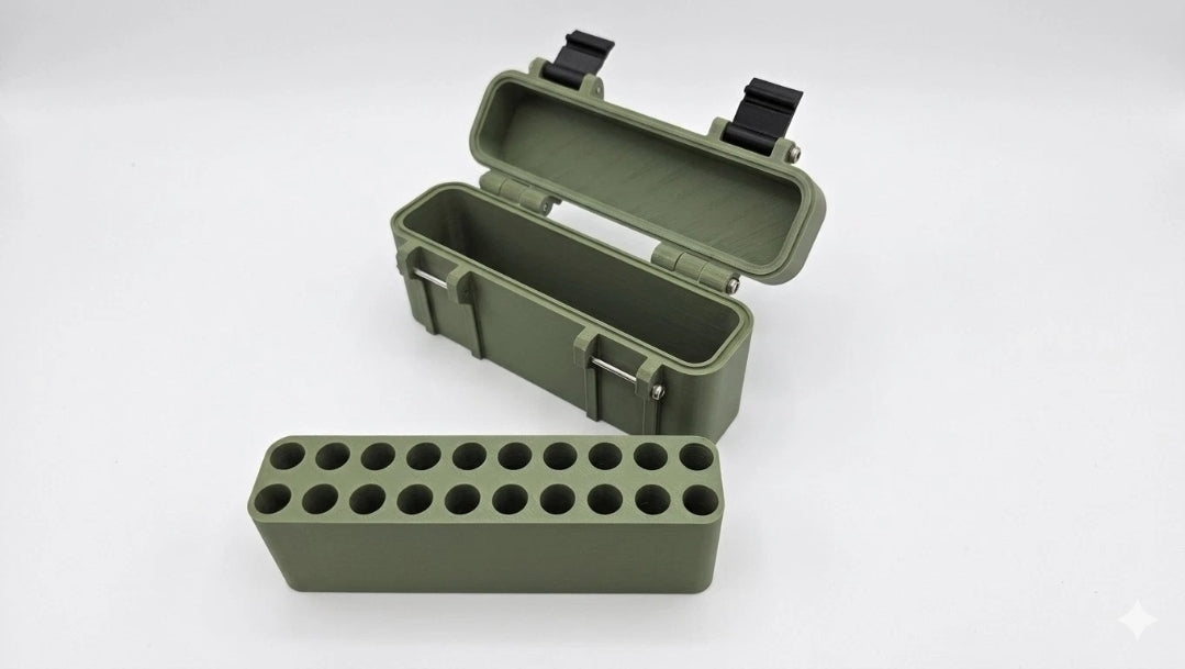 .222 Remington 20-Round Ammo Box with Removable Tray & SS Hardware UK