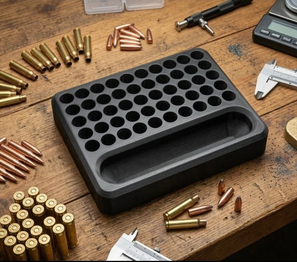 Precision .243 Reloading Tray & Parts Dish | 50-Round Capacity