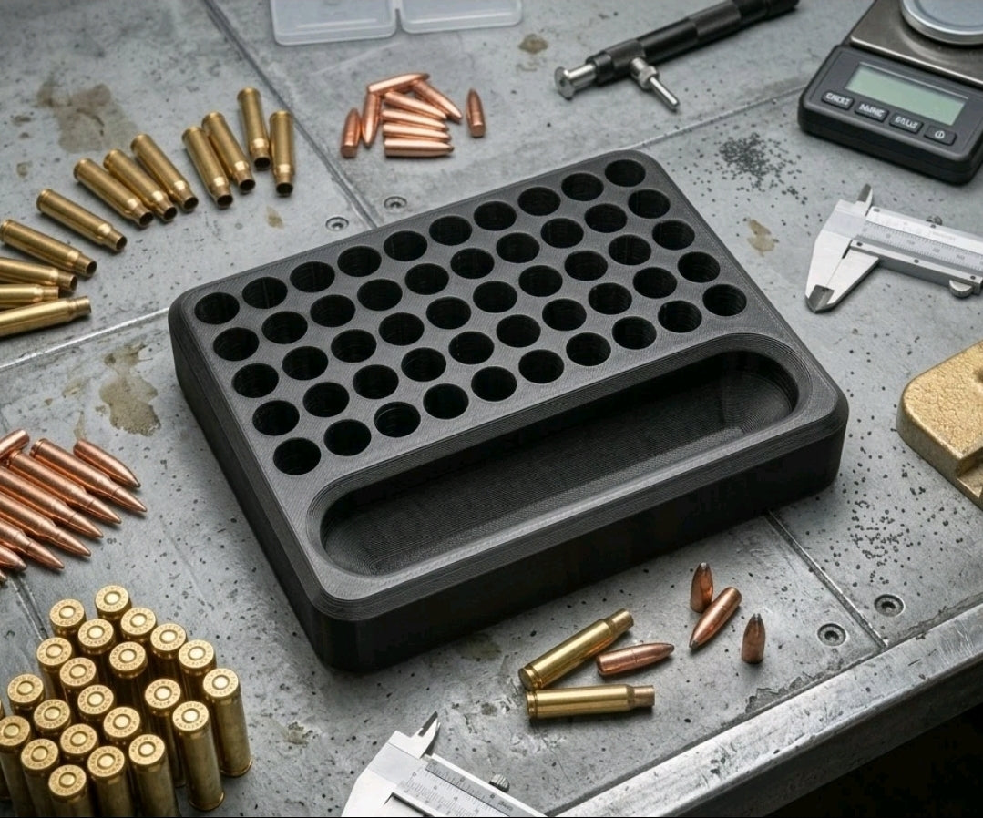 Precision .243 Reloading Tray & Parts Dish | 50-Round Capacity