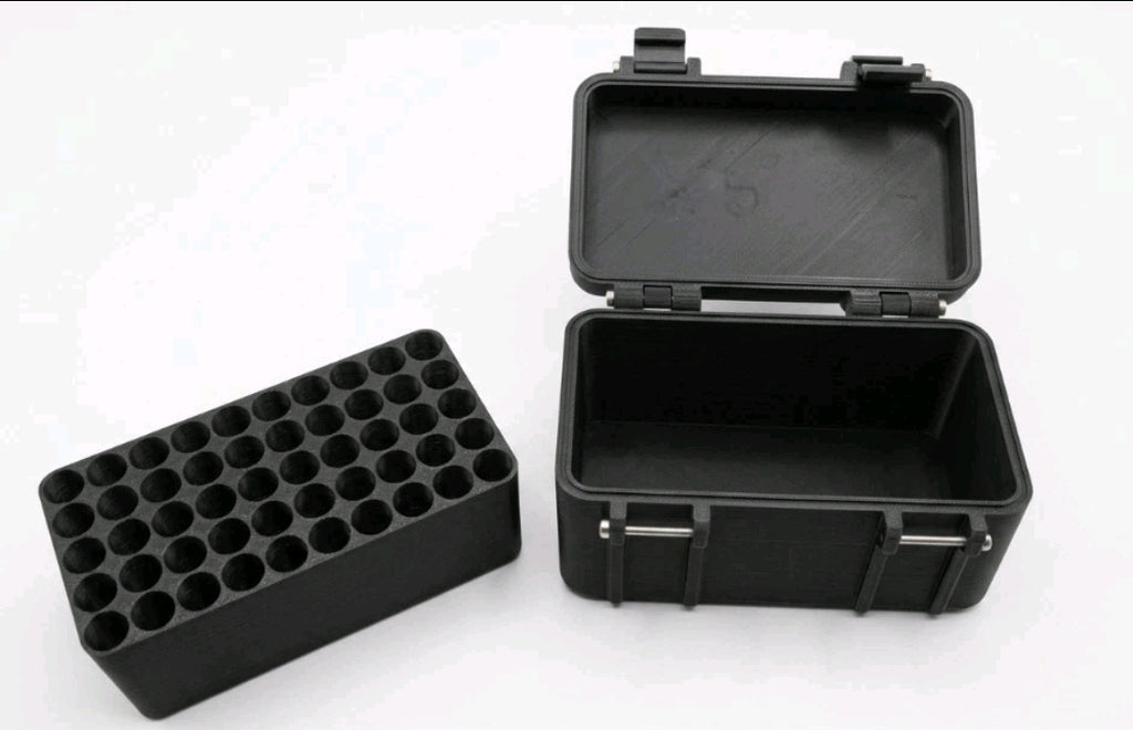 50 Round Ammo Box 7.62x51 NATO Storage Case Removable Tray 3D L42A1