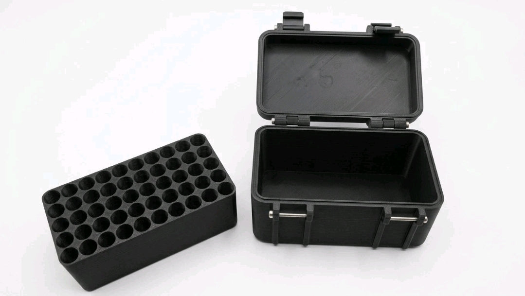 50 Round Ammo Box 7.62x51 NATO Storage Case Removable Tray 3D L42A1