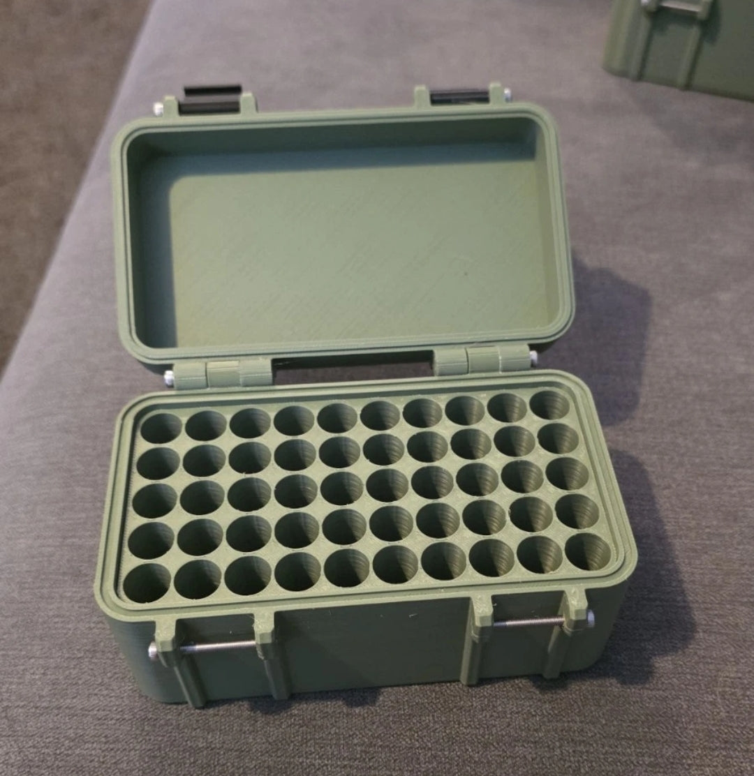 6mm Dasher Ammunition Box Storage Solution Container 50 Rounds Removable Tray