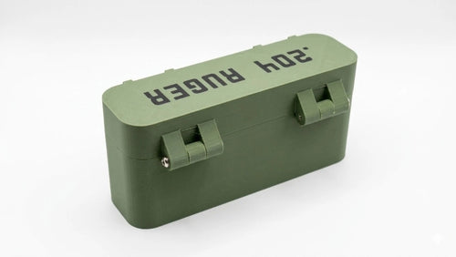 .204 Ruger 20-Round Ammo Box with Removable Tray & SS Hardware UK