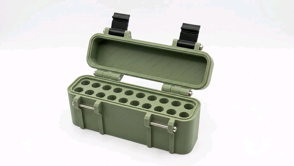 .204 Ruger 20-Round Ammo Box with Removable Tray & SS Hardware UK
