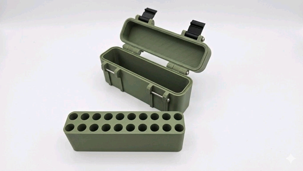 .204 Ruger 20-Round Ammo Box with Removable Tray & SS Hardware UK