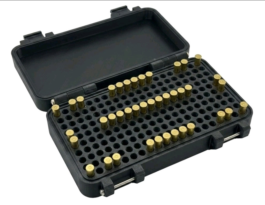 .22LR Ammo Box 200 Round Capacity – Stainless Steel Bolt Pins – Removable Tray
