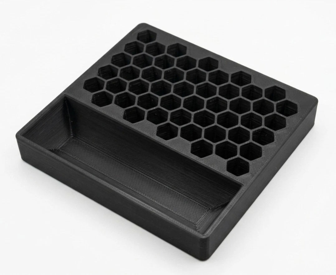 Precision Honeycomb 50-Round Reloading Tray with Integrated Bulk Bin - for .308 Win / 7.62x51mm